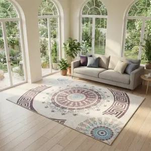 홈메이드 페르시안 단모 러그 먼지없는 거실 워셔블 사계절 대형 카페트 17번