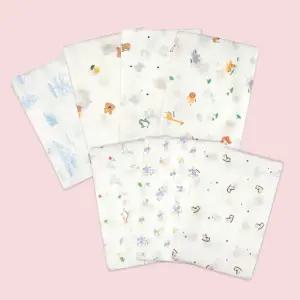 * 국내생산 무형광 순면 밤부 오가닉 천기저귀 3매 3P 면기저귀 블랭킷 속싸개 담요 신생아 아기 유아