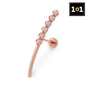 [메리그린] 14K 골드핀 심플큐빅 피어싱 한쪽판매 1+1