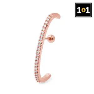 [메리그린] 14K 골드핀 큐빅라인 피어싱 한쪽판매 1+1