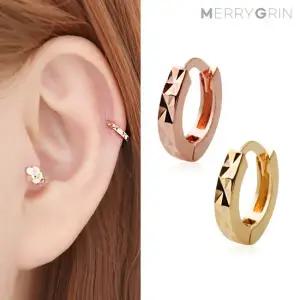 [메리그린] 14K 골드핀 생텀 링 피어싱 한쪽판매 2종 택1