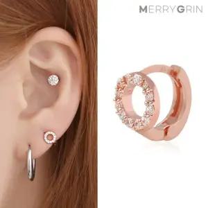 [메리그린] 14K 골드핀 라운드원 링 피어싱 한쪽판매