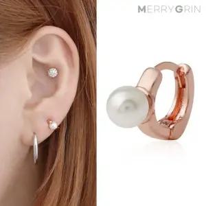 [메리그린] 14K 골드핀 진주 링 피어싱 한쪽판매