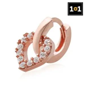 [메리그린] 14K 골드핀 블링하트 링 피어싱 한쪽판매 1+1