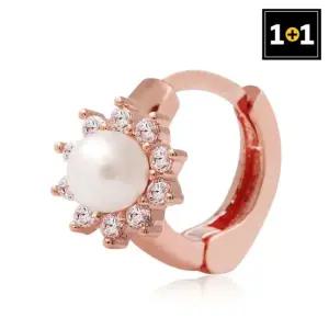 [메리그린] 14K 골드핀 진주플라워 링 피어싱 한쪽판매 1+1