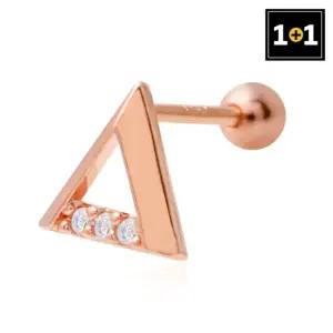 [메리그린] 14K 골드핀 트리뮤다 피어싱 한쪽판매 1+1