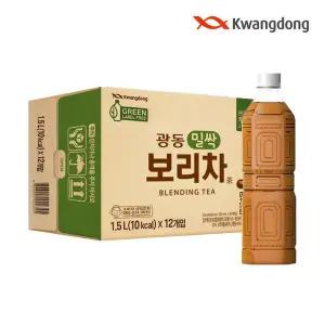 [광동제약][정상가 15200] 광동 밀싹보리차 무라벨 1.5L x 12pet(무/유라벨 랜덤)