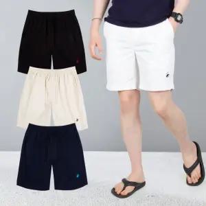 [비버리힐즈 폴로클럽] 코튼 남성 베이직 반바지 릴렉스핏 커플 여름 5부 BP-1028