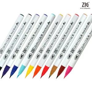 지그 리얼브러쉬 낱색/총80색상/쿠레타케 캘리그라피 붓펜