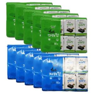 해우 파래김 80봉 재래김 80봉 곱창 구운 돌 조미 도시락김 16단