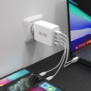 접지 플러그 200W GAN2 PD PPS C타입 초고속 멀티충전기 LG그램 노트북 맥북 아이패드 삼성 아이폰