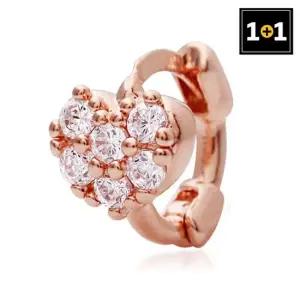 [메리그린] 1+1 14K 하트봉봉 링 피어싱 Gold pin 한쪽