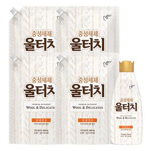피죤 울터치 중성세제 용기1L+리필1.3L 4개