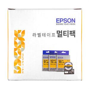 엡손 정품 라벨 테이프 SCYP1-PX 노랑 패키지 (SC9Y-PX, SC12Y-PX, SC18Y-PX 각1개씩 3종)