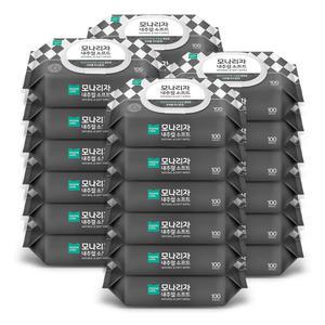 대용량 물티슈 모나리자 내추럴 소프트 캡 100매24팩