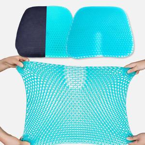 3세대 시원한 여름 쿨링 말랑 젤 벌집 실리콘 젤리 쿠션 냉 방석 의자 매트 시트 통풍 커버포함