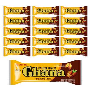 롯데웰푸드 가나초코바 아몬드, 43g, 16개