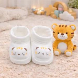 달콩베이비 신생아 노랑 호랑이 덧신 신생아덧신 보행기신발 만삭촬영 아기선물 아기신발 2022년호랑이