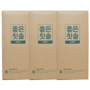 바른생활 좋은칫솔 교정모, 8입, 3개