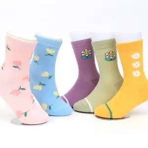 비올라긴목 유아동 양말 5족/여아/아기/어린이/초등/선물/답례품