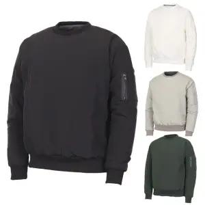 [김영주골프] 겨울 남성 포켓지퍼 방풍 패딩 맨투맨티셔츠 KMWMTS57