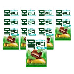 롯데웰푸드 목캔디 허브케이스, 38g, 12갑