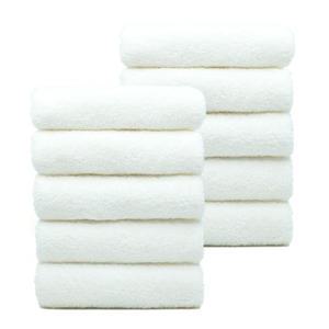 클라우망 아델라 40수콤팩트코마사 고급호텔타올 화이트, 170g, 10장, 1개