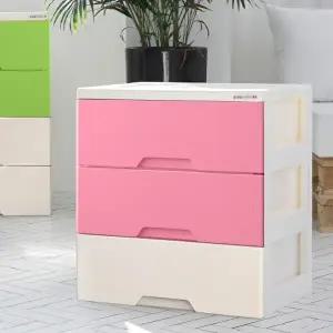 [보노하우스]국내생산 모던플러스 투톤 서랍장 3단 5color