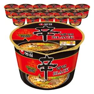 농심 신라면블랙사발 101g, 12개