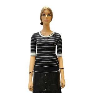 [에고이스트] 로고 포인트 슬림핏 골지 니트 EP3KH-364