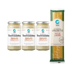 청정원 머쉬룸투움바 파스타소스 350g, 3개 + 스파게티면 500g, 1개