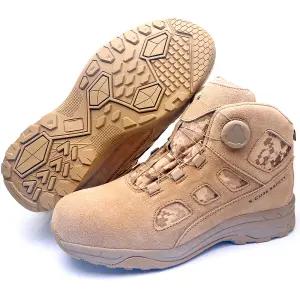 천연 소가죽 다이얼 안전화 6인치 사막화 데저트 전투화 토캡 안전 신발 작업화 오토 락 보아 안전인증품 SC-630D BEIGE 베이지 에스큐브 영진실업