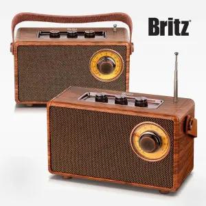 브리츠 BA-MK5 휴대용 무선 블루투스 라디오 스피커 USB재생 효도 미니 소형 FM 라디오