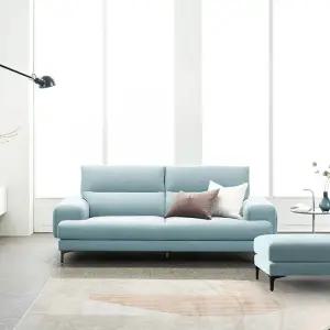 밀란 3인 카시미라 패브릭 소파+스툴