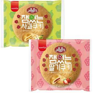 삼립 SPC 잼있는 쿠키 75g 2박스 40개입 /밤만쥬 누네띠네 벌크 사과쨈쿠키 미니약과