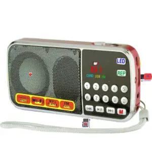 효도라디오 L-288 한곡반복 LED후레쉬 AUX 컴퓨터 스피커 SD카드 USB 호환 wav wma mp3 플레이어 FM라디오