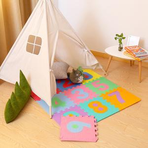 숫자 놀이방퍼즐매트 10P 30X30 컬러 층간소음차단 유아퍼즐매트