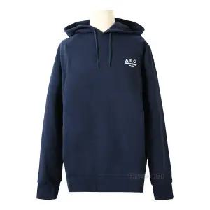[롯데백화점]아페쎄 23FW 남성 COEZD H27821 IAJ 로고 자수 후드 티셔츠 네이비