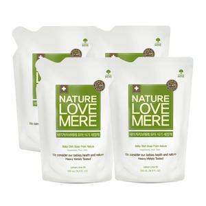 네이쳐러브메레 유아 식기세정제 리필 500ml 4개