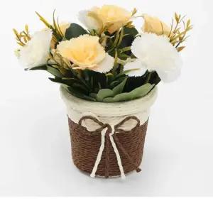 시들지 않는 카네이션 화분 (옐로우)