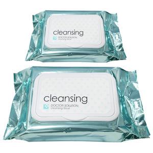 케어존 닥터 솔루션 클렌징 티슈 휴대용 60매 2개