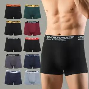 언더모드 남성 컬러밴드 사각 빅사이즈 드로즈 팬티 10종세트