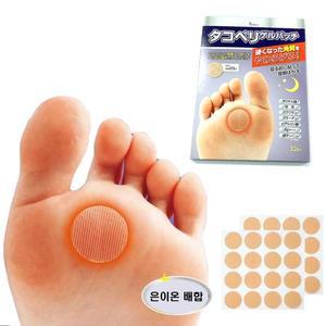 발바닥 티눈 제거 패치 32매 굳은살 피부갈라짐 일본수입제품