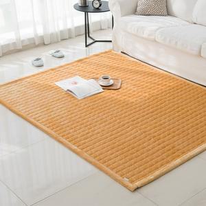 (무료배송+한국산) 밍크 극세사 러그 카페트 침대패드 Q K 머스타드칼라