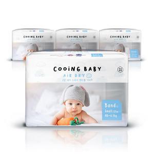 쿠잉 기저귀 에어드라이 밴드형 소형 34매 x4팩