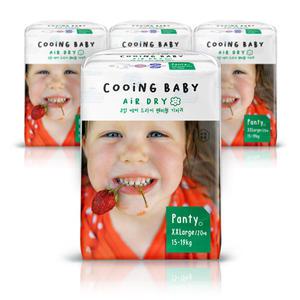 쿠잉 기저귀 에어드라이 팬티형 점보 20매 x4팩