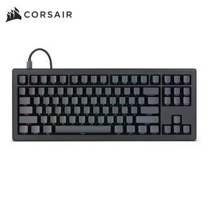 커세어 Drop CSTM80 RGB 핫스왑 텐키리스 기계식 키보드 황축