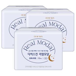 디어스킨 리얼모달 오버 12P X 3팩