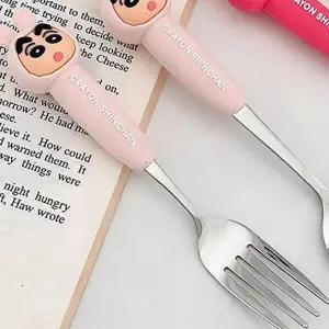 [아트박스]/키즈키즈 짱구는못말려 피규어 포크 연핑크C02078