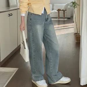 [제작/빅사이즈]이블렛 미엔프 길이별 와이드 데님팬츠 제이스타일